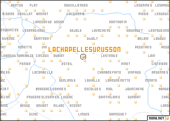 map of La Chapelle-sur-Usson