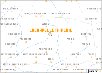 map of La Chapelle-Thireuil