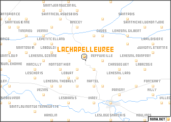 map of La Chapelle-Urée