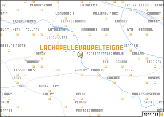 map of La Chapelle-Vaupelteigne