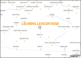 map of La Chapelle-Vicomtesse