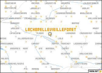 map of La Chapelle-Vieille-Forêt