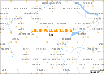 map of La Chapelle-Villars