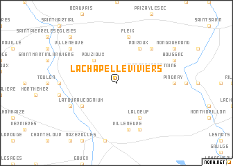 map of La Chapelle-Viviers