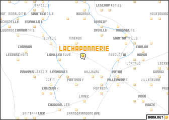 map of La Chaponnerie