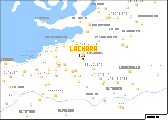 map of La Chara