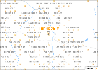 map of La Chardie