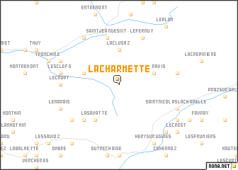 map of La Charmette