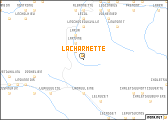 map of La Charmette