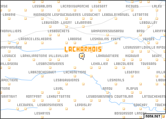 map of La Charmois