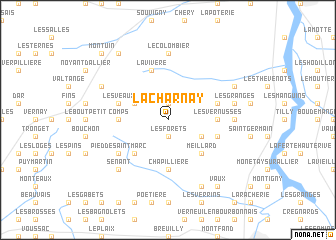 map of La Charnay