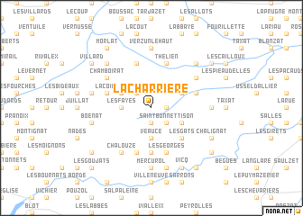 map of La Charrière