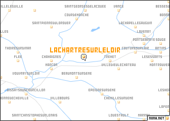 map of La Chartre-sur-le-Loir