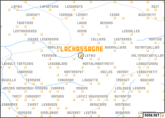 map of La Chassagne