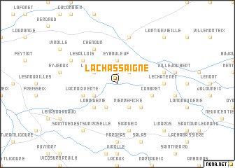 map of La Chassaigne