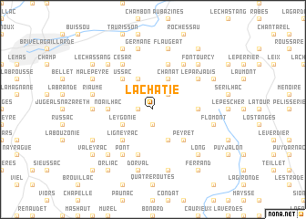 map of La Chatie