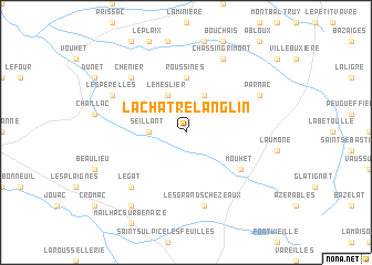map of La Châtre-Langlin
