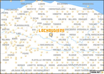 map of La Chaudière