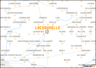 map of La Chaumelle