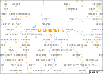 map of La Chaumette