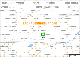 map of La Chaussade Blanche