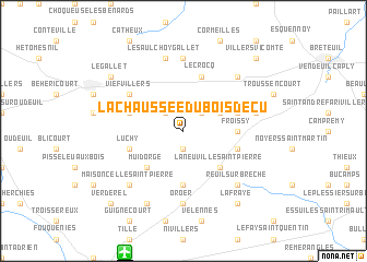 map of La Chaussée-du-Bois-dʼÉcu