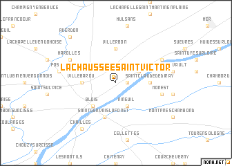 map of La Chaussée-Saint-Victor
