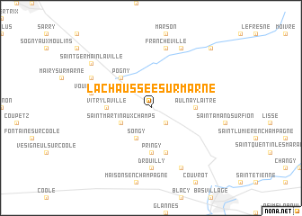 map of La Chaussée-sur-Marne