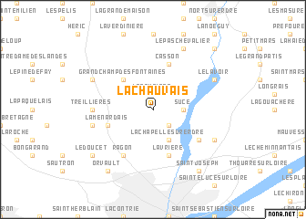 map of La Chauvais