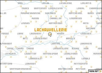 map of La Chauvellerie