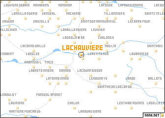 map of La Chauvière