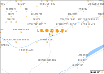 map of La Chaux Neuve