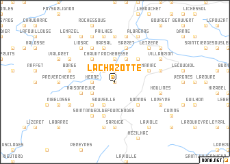 map of La Chazotte