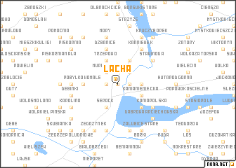 map of Łacha