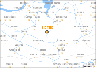 map of Łacha