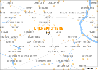 map of La Chevrotière