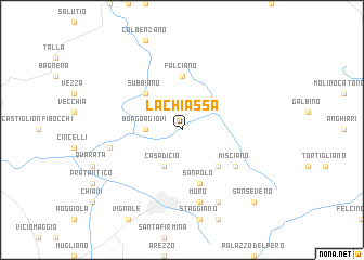 map of La Chiassa