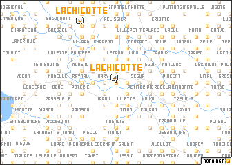 map of La Chicotte