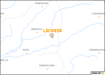 map of La Chiesa