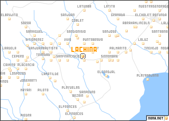 map of La China