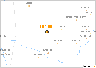 map of La Chiqui