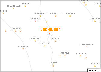 map of La Chivera