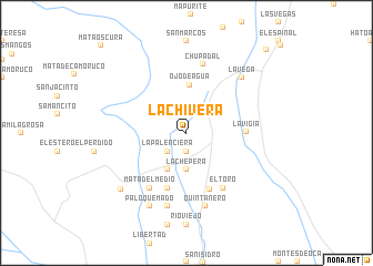 map of La Chivera