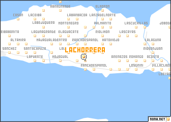 map of La Chorrera