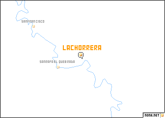 map of La Chorrera