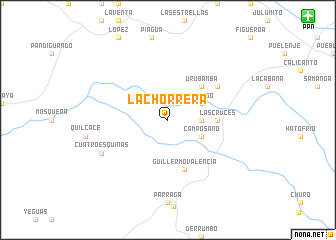 map of La Chorrera