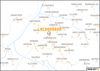 map of La Chorrera