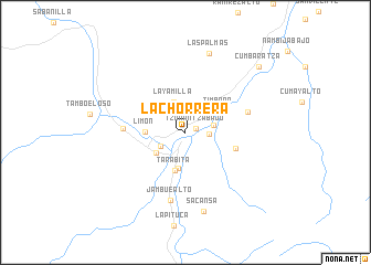 map of La Chorrera
