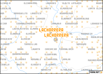 map of La Chorrera