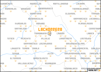 map of La Chorrera